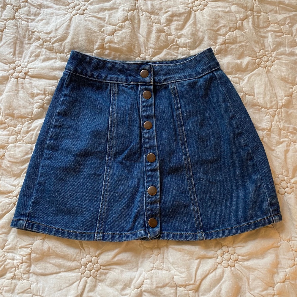 Brandy Melville Denim Mini Skirt (Collectible)